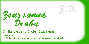 zsuzsanna droba business card